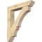 Ekena Millwork Balboa Slat Rough Sawn Bracket w/ Offset Brace, Douglas Fir, 8"W x 42"D x 48"H BKT0806X42X48BOA06RDF - alternate 1